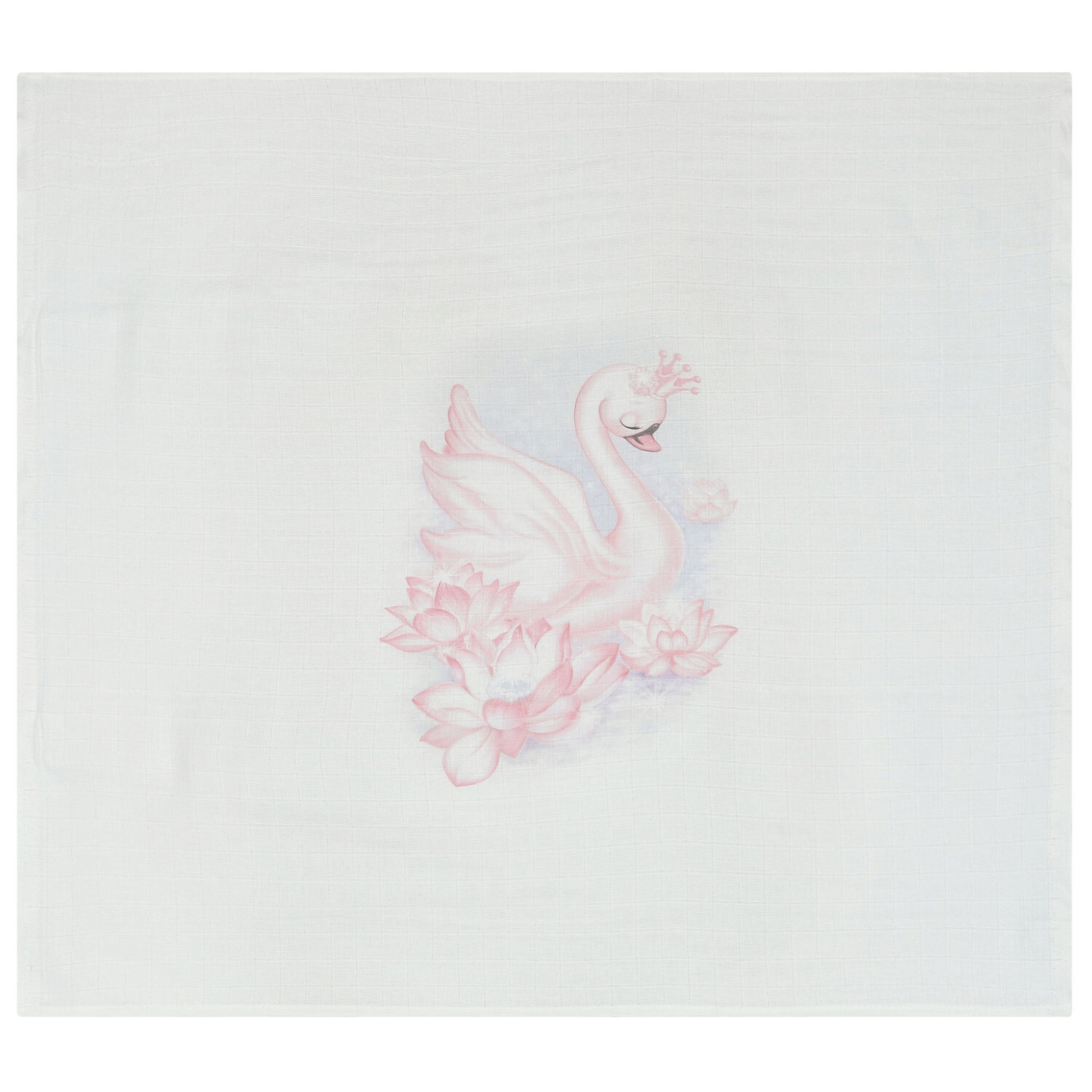 Baby Girls White & Pink Muslin Swaddles (3-Pack), 1, hi-res image number null